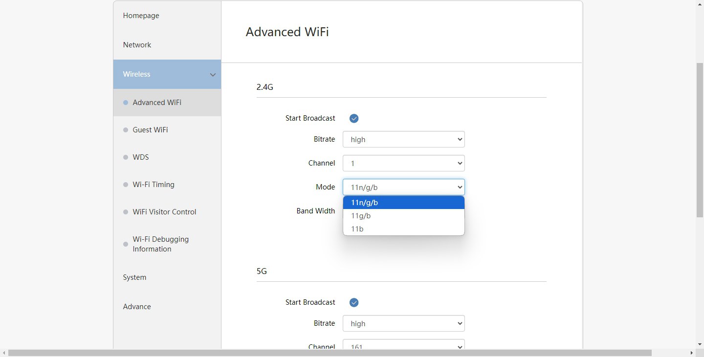 wifi5路由wifi高级设置2.4g模式选项界面.jpg