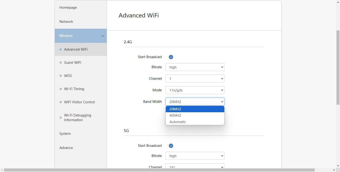 wifi5路由wifi高级设置2.4g频段选项界面.jpg